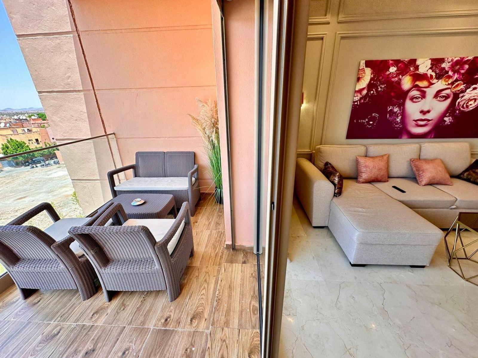 Appartement Luxueux Avec Piscine 10 Minutes Du Centre Ville Марракеш Экстерьер фото